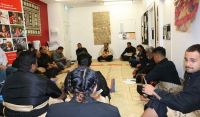 Workshop participants at traditional kava circle