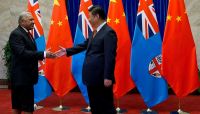 Fijian Prime Minister Frank Bainimarama and Chinese President Xi Jinping, July 2015