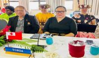 Tonga delegation head by Hon. Minister of Tourism Fekitamoeloa &#039;Utoikamanu with Sione Moala Mafi, Makitalena Fifita and Simata E La&#039;a Mapakaitolo