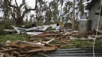 The destruction left in the wake of Tropical Cyclone Gita in Tonga