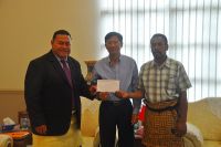 His Excellency Ambassador Huang Huaguang Present Donation To Vili Mauopangai MP from Ha&#039;apai 12