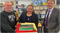 From left; Co-authors David Riley, &#039;Alisi Tatafu and Mangere College Principal Tom Webb at the launch of the book &quot;The Rise of the To&#039;a