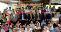 Prime Minister &#039;Akilisi Pohiva and Tongan community at &#039;Apitonga.