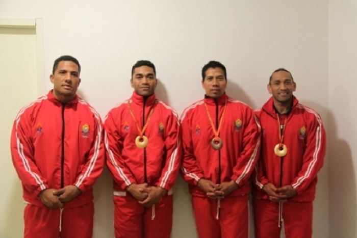Timi Fe'auhi Sinolelei 'a Tonga na'a nau Ikuna 'a e Metali Koula 'e 2 mo e Polonise 'e 1 'i Papua Niukini