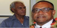 Prime Minister Pohiva and Former Chair of Tonga Broadcasting Commission Tapu Panuve