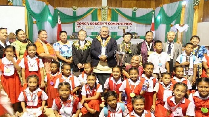 Soroban Education a bond of friedship between Tonga and Japan