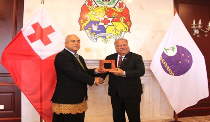 The Prime Minister of Tonga and Chair of the Pacific Islands Forum (PIF), Hon. Dr ‘Aisake Valu Eke, met with the PIF Secretary General, Baron Waqa