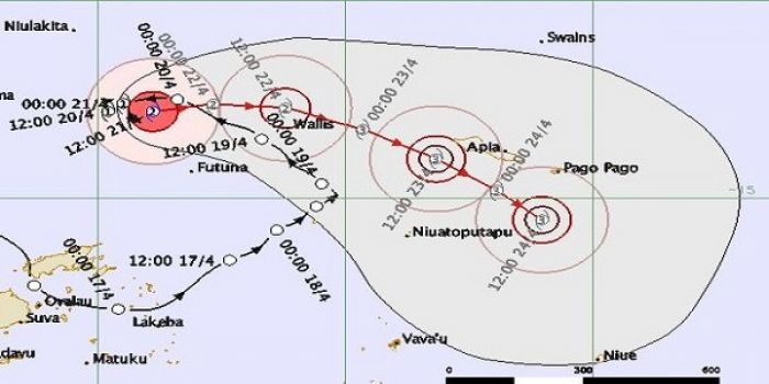 Amos now a category two cyclone