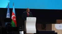 The Honorable Prime Minister Hu’akavameiliku of the Kingdom of Tonga while delivering Tonga&#039;s Statement