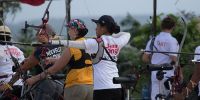 Team Tonga during the competition