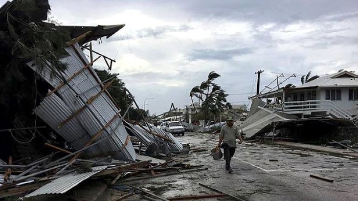 The aftermath of cyclone Gita in Tonga in 2018nuatu