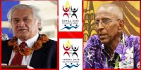 Lord Sevele GEO/Chairman of SPG2019 Organising Committee and Vidya Lakhan Chaiman of South Pacific Games Council