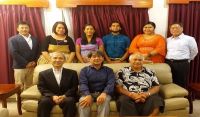 (From L-R front row; JICA Resident Representative Mr. Shinji Yoshiura, His Excellency Mr. Yukio Numata, Ambassador of Japan to Tonga, Mr. Vainga Palu-President for JICA Alumni Association) (From L-R back row; Mr. Shoichi Iwata - JICA Assistant Representative &amp; Project Formulation Advisor, Ms. Malia Hola, Ms. Tracy ‘Aisea, Mr. Saimone Manu, Ms. Tilisa Tohi and Mr. Yasuhiko Kamada - Counsellor of Japanese Embassy)