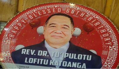 Hoko atu 'a Dr. Tu'ipulotu Katoanga 'i he lakanga Palesteni Siasi 'o Tonga