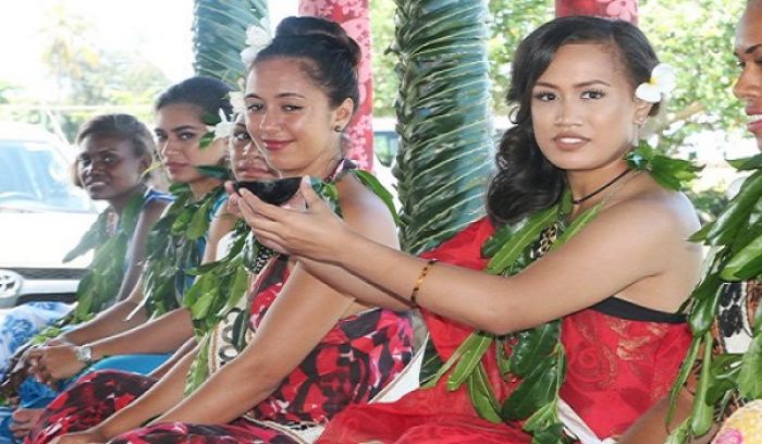 Miss Tonga, Laura Melaia Rene Lauti (Right). Photo: Sarafina Sanerivi