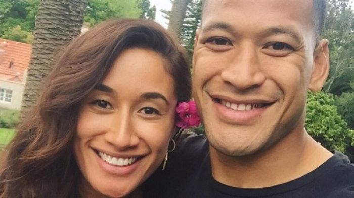 Maria Tutaia mo 'Isileli Folau. Faitā: Twitter Maria Tutaia