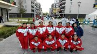 The girls futsal team are the first Tongan athletes in action at the 2018 Youth Olympics