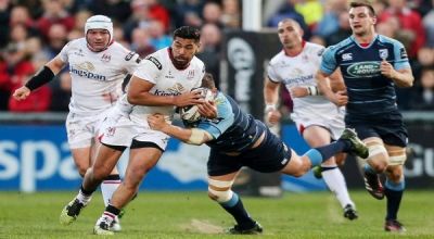 Charles Piutau on the attack for Ulster