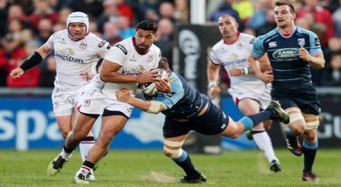 Charles Piutau on the attack for Ulster