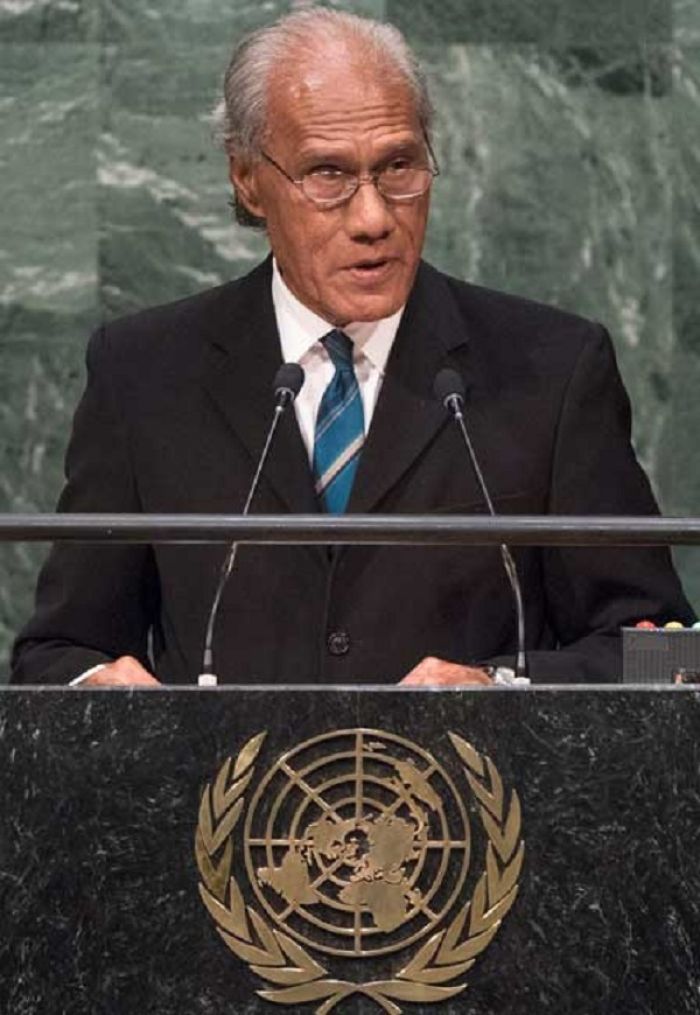 Tonga PM &#039;Akilisi Pohiva at UN Headquarter