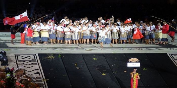 Tonga team at Port Moresby in 2015