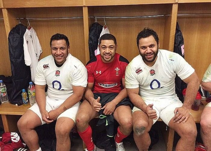 Mako and Billy Vunipola (left and right) are set to square up against Toby Faletau at Twickenham on Saturday