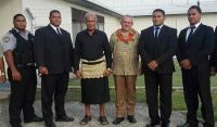 PNG Sports Minister Justin Tkatchenko with Tonga Prime Minister &#039;Akilisi Pohiva during a visit to Nuku&#039;alofa in February.  