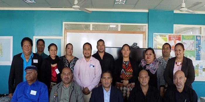 MEIDECC CEO, Paula Ma&#039;u with participants from NGOs, Private Sectors and District Officers