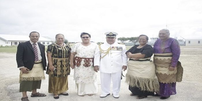 Captain Vunipola with relatives