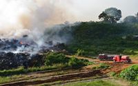 Fire Trucks at Tapuhia. Photo: Matangitonga