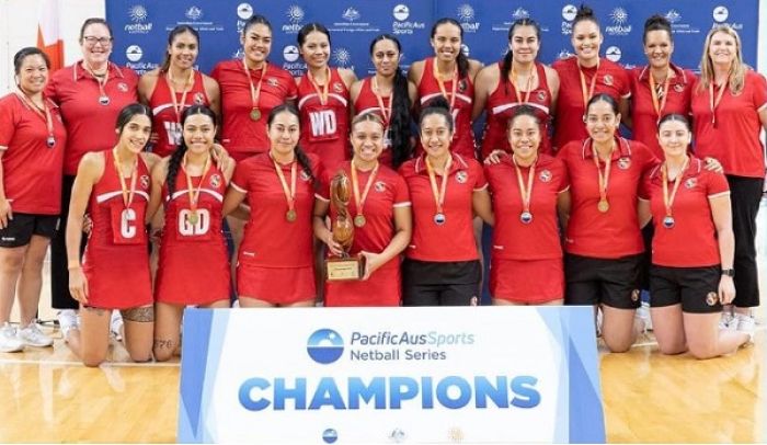 Ikuna 'e he Timi Tala fe'auhi Netipolo 'a e PacificAus Sports Netball Series