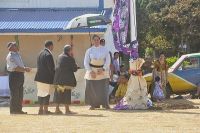 HRH Prince Tupouto&#039;a and his people from his Estate of Nomuka