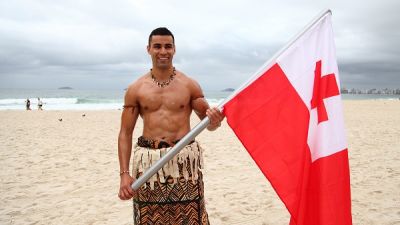 Tonga Flag Bearer Pita Taufatofua