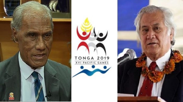 Palēmia &#039;o Tonga &#039;Akilisi Pohiva mo e CEO Komiti Fokotu&#039;utu&#039;u Sipoti Pasifiki 2019 Lord Feleti Sevele