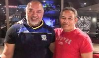 Ben Masila&#039;s father &#039;Epalahame Masila and Duane Mann 