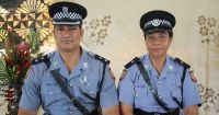 Superintendent Tevita Vailea mo Chief Inspector Meleane Taueli 