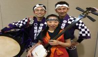 Photo: Wadaiko Rindo Dummers to tour Tonga. Leader - Toshinori Sakamoto, Daisuke Kawakami and Yukiko Shoya