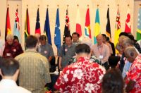 “Prime Minister Hon. Pohiva attends 7th Pacific Islands Leaders Meeting.”